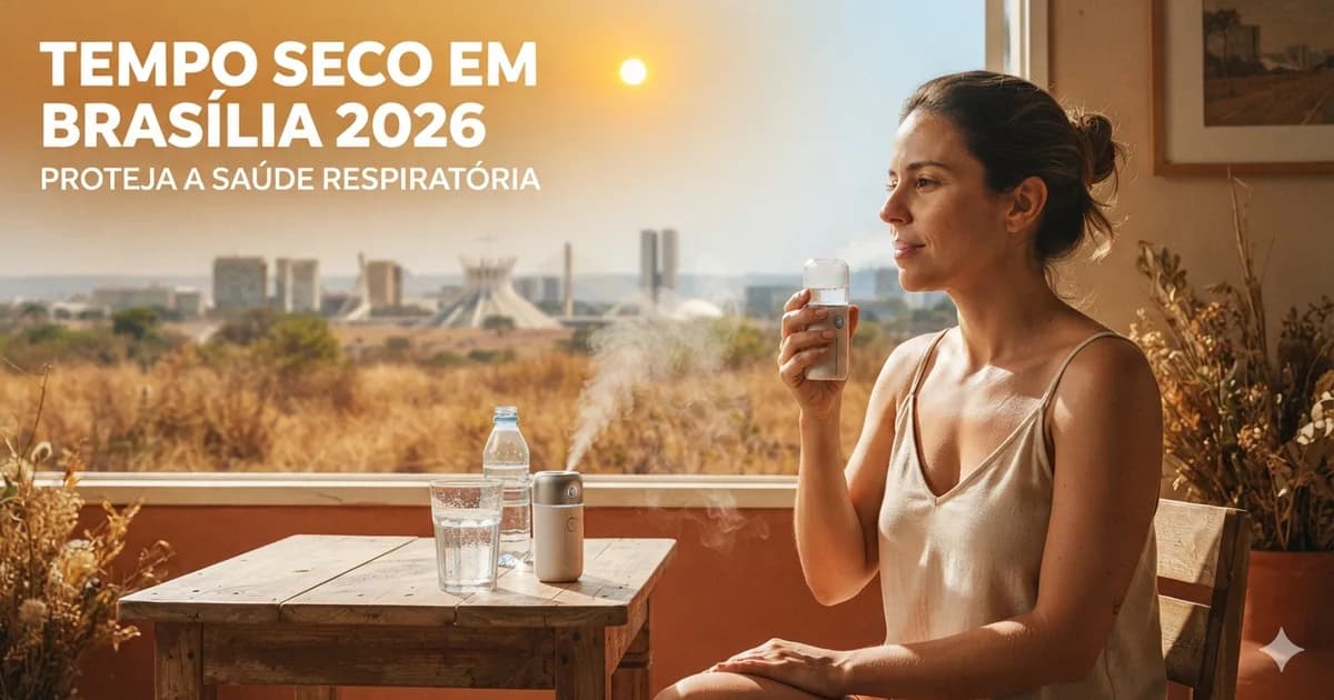 Tempo Seco em Brasília 2026: Baixa Umidade Dispara Problemas Respiratórios (e Como se Proteger)